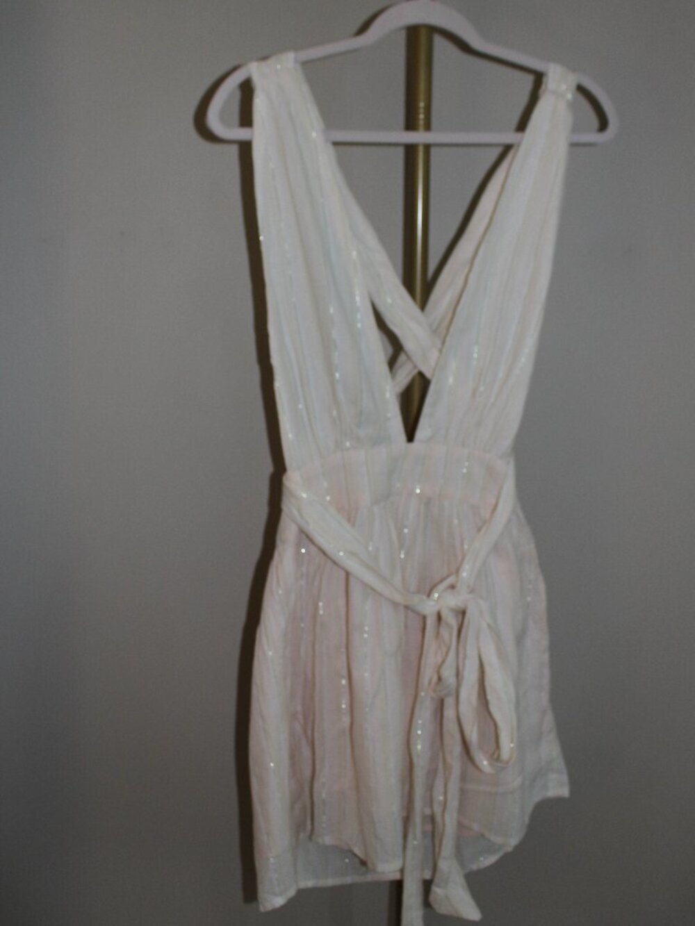 Women's Beach Bunny Wrap Halter Campbell Dress, Size XS - Picture 2 of 7
